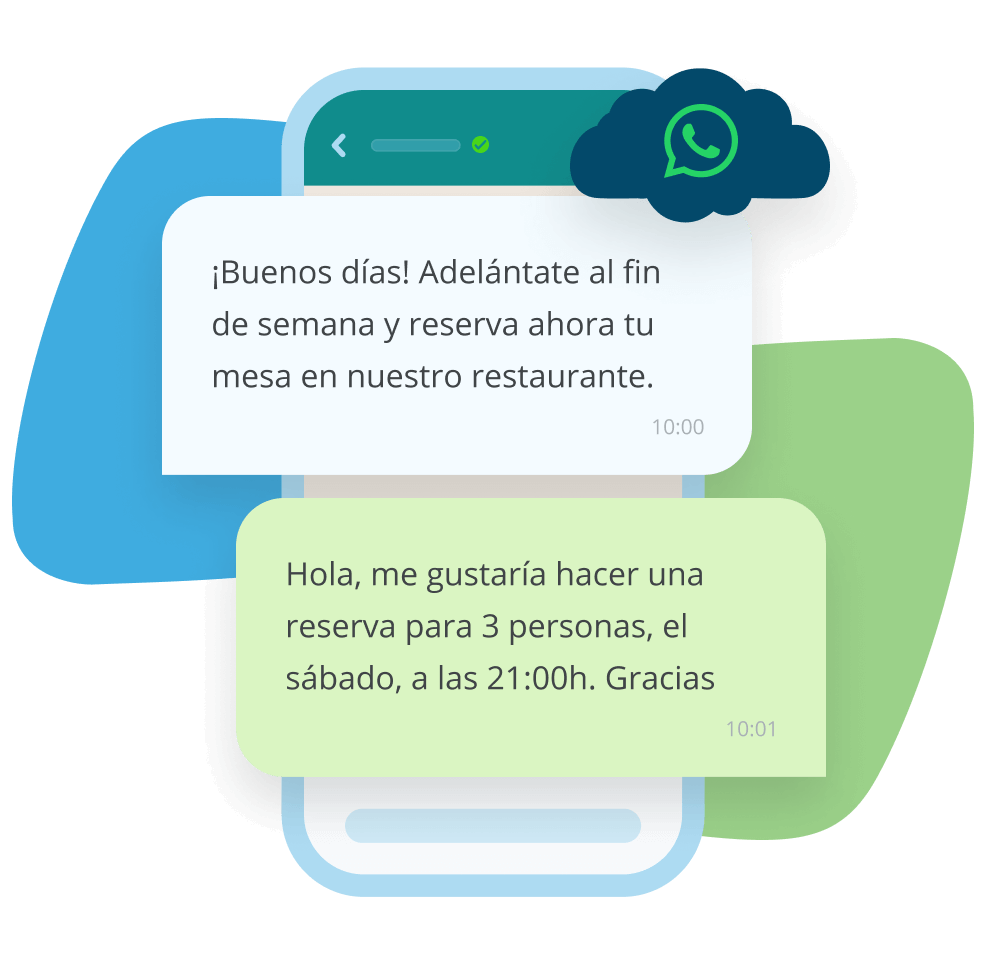 ejemplo comunicación por whatsapp