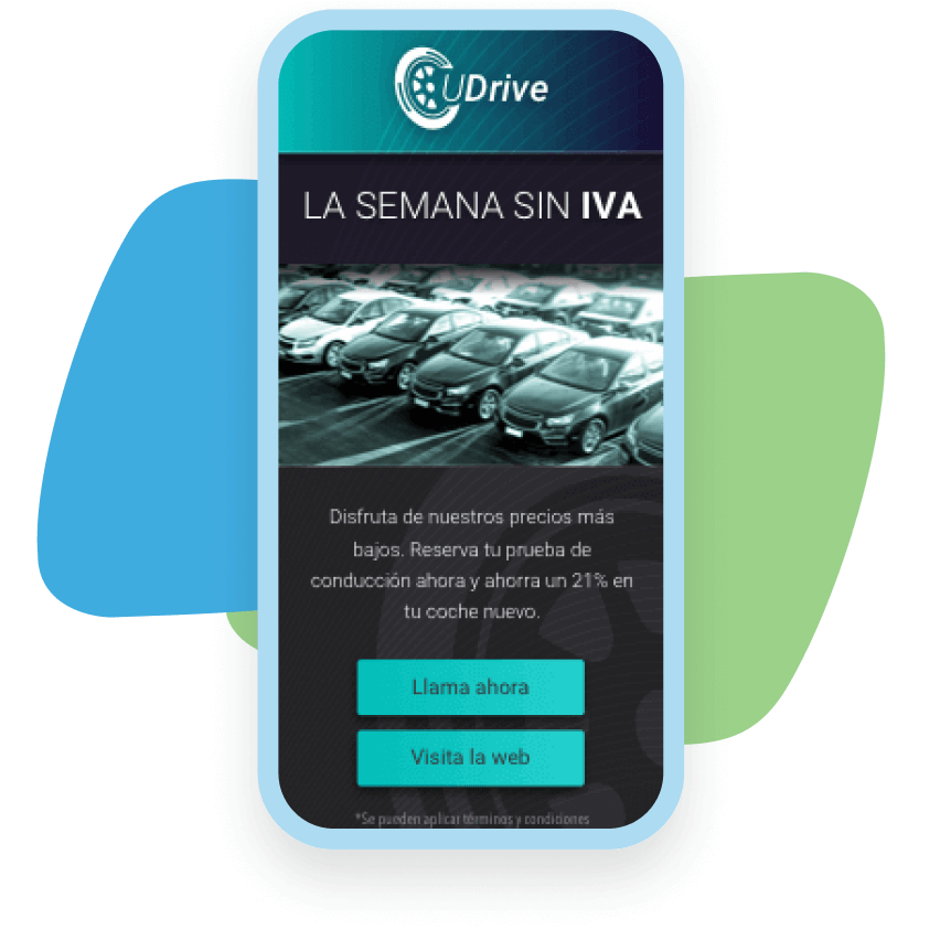 imagen sms landing pages