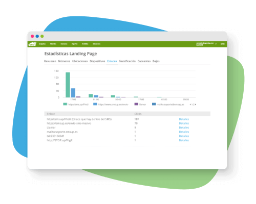 captura pantalla sms up