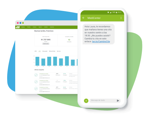 imagen report plataforma más teléfono móvil